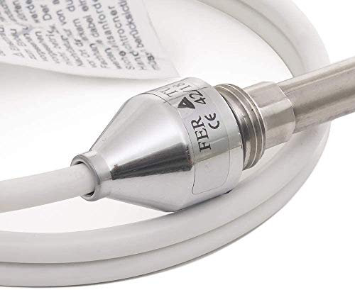 Valdern Toallero eléctrico (150 W, 250 W, 300 W, 400 W, 600 W), para toalleros y radiadores, calentadores, tapa cromada, cable de 1,2 m de largo (600 W)