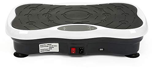 YJIIJY Pedana Vibrante, Fitness Pedana Vibrante 3D Vibration Trainer, con Telecomando e Bande di Resistenza, Altoparlanti Bluetooth, LCD Display