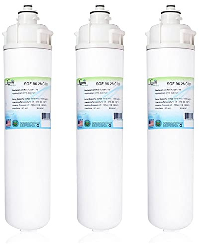 Swift Green Filters Catridge:4CB5 SGF-96-28 CTO Replacement Water Filter for Everpure EV9617-16, (3 Pack)