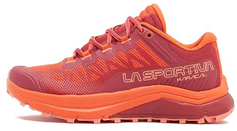 La Sportiva Karacal Woman Cherry Tomato/Velvet, Scarpe da Trail Running Donna, Cherry Tomato Velvet, 38 EU