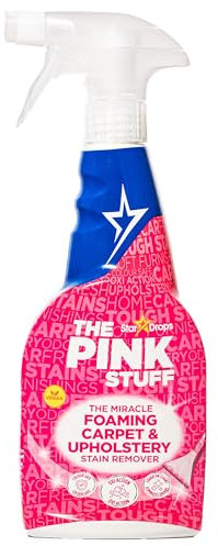 The Pink Stuff Miracle - Smacchiatore in schiuma per tappeti e tappezzeria, vegano, con formula Oxi, adatto per tappeti bianchi e colorati