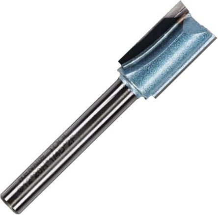 Rennie Tools - 12mm Cutting Diameter x 20mm Flute x 1/4 Shank TCT Tipped 2 Flute Straight Router Cutter Bit. Compatible With Makita Bosch Trend Katsu Dewalt Router Etc. 12mm Router Bit