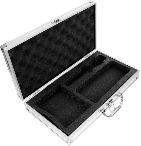 Abaodam Custodia Rigida Per Microfono Wireless Portatile 13.78X7.56X2.56 Pollici Con Imbottitura Protettiva Interna Valigetta Leggera Impermeabile Per Eventi Esterni Cantanti Ktv