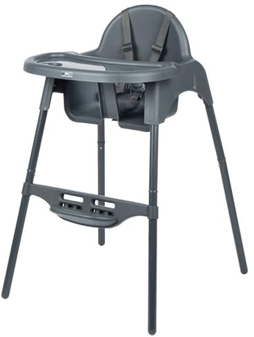 Bebeconfort Meely - Trona 2 en 1, trona a partir de 6 meses, trona convertible, de 6 meses a aproximadamente 3 años, hasta 15 kg, grafito