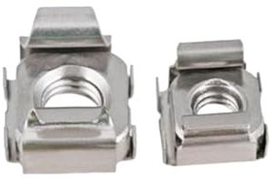 Tuercas enjauladas, marco abierto, 10 piezas M4 de acero inoxidable 304, tuercas de tarjeta, tuercas flotantes, tuercas enjauladas