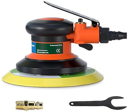 Amoladora húmeda Máquina pulidora/rectificadora, máquina excéntrica de 5 MM, amoladora/lijadora Orbital de 125/150 MM, Kit de ruedas de pulido de papel de lija Pulido más fácil, mejor y más rápido(6In