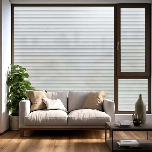 Lámina opaca para ventana, 80 x 560 cm, esmerilada, estática, no adhesiva, película de privacidad para hogar, oficina, tienda, efecto de cristal esmerilado decorativo