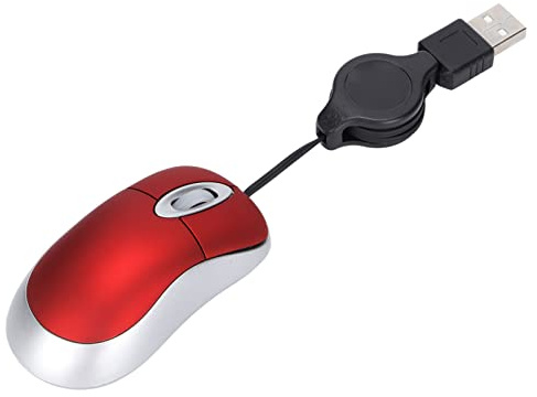 Ratón óptico con Cable, Ratón USB de 1600DPI para Accesorios de Ordenador, Plug and Play, Usuarios de 7