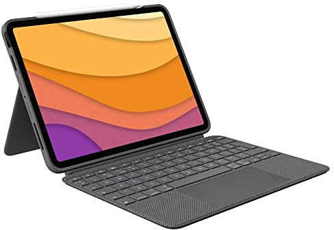 Logitech Combo Touch iPad Air (4. und 5. Gen - 2020, 2022) Keyboard Case, Spanisches QWERTY-Layout - Grau