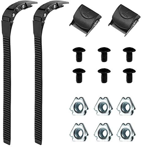 LIOOBO 2 Set Inline Skate Straps Replacement Parts: Adjustable Roller Brake Strap Skating Shoes Buckles with Screws Nuts Universal Roller Skate Accessories for Men Women Boys Girls Kids