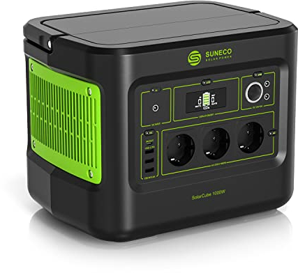 SOLARCUBE Générateur Électrique Portable 896 Wh Batterie LiFePO4 Sortie 2000W Max Generateur Solaire
