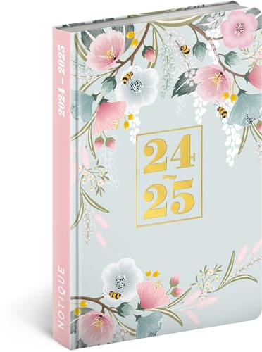 NOTIQUE Agenda 2024 2025, calendario settimanale, calendario tascabile, calendario settimanale, calendario settimanale, luglio 2024 - dicembre 2025, 11 x 17 cm (primavera)