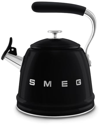 SMEG WKF01BL, Whistling Kettle, Black