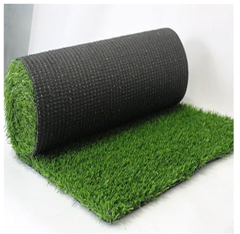 MYJIO Gazon Synthétique Faux Gazon Exterieur Résistant Aux Intempéries pour Balcon, Cour, Terrain De Football, Mariage(1.5x5m/4.92x16.4ft)
