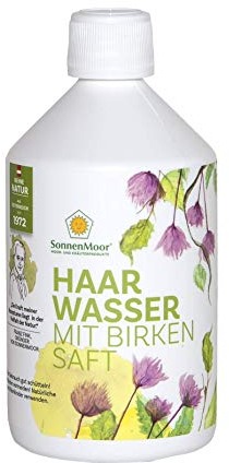 Natürliches Haarwasser mit Birkensaft 500 ml von Familienbetrieb SonnenMoor (die Nachfüllpackung vom 200 ml Spray)