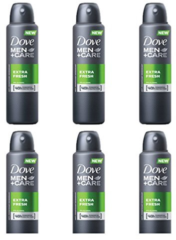 6 X DOVE MEN + CARE Extra Fresh SPRAY Déodorant Corps Homme Men+Care Homme