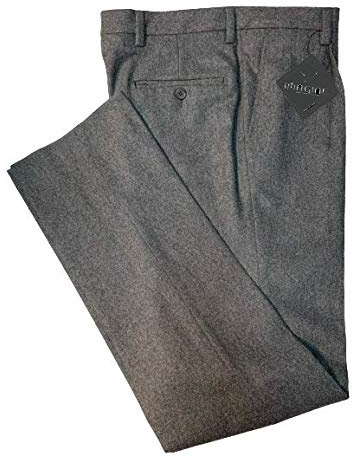 PANTALONE UOMO CLASSICO MISTO LANA CON PENCE COLORE GRIGIO MEDIO (48)