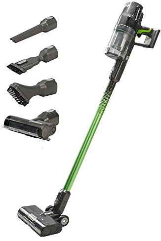 Greenworks GD24SV Aspiradora sin Cable, Gran Poder de Succión, 45 min de Operación, Filtro HEPA, Herramienta para el Pelo de Mascotas, 3 Niveles de Energía SIN Batería ni Cargador, Garantía de 3 Años