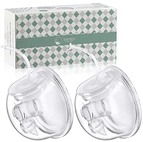 TOVVILD Breast Pump Accessories 8oz Milk Collection Cup, Compatible with Spectra S1/S2/S9, Not Original Spectra Part, Replacement 24mm Flange Milk Collector Cup Tubing Parts, 2 Pack