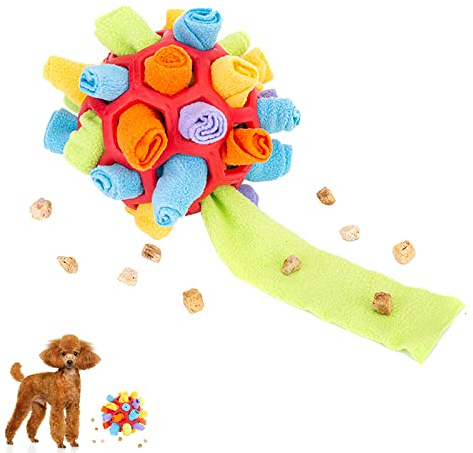 Alfombra Olfato Juego de Inteligencia para Perros Pequeños Medianos, Bola de Rapé, Snuffle Mat, Pelota de Juguete Interactiva Estera de Alimentación para Comer Lento
