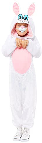 amscan 9914652 Kids Easter Bunny Plush Jumpsuit & Hood Fancy Dress Costume Age: 6-8 years