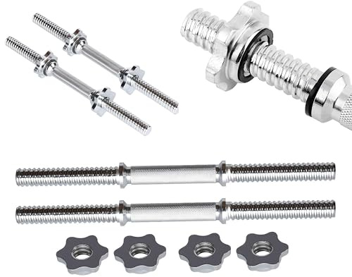 Dumbbell Bar Pair With Spinlock Collars Workout Gym Weight Lifting Set Fitness UK