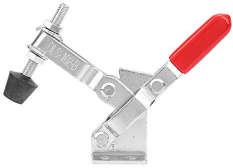 Pince de Serrage Rapide à Poignée Verticale en Acier au Carbone, Installation Rapide, Force Stable, Conception Ergonomique pour L'usinage, Industrielle, Facile à Transporter,