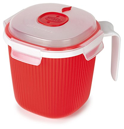 Snips Kanne Krug Mug aus Kunststoff für Mikrowelle, 000700, Rot