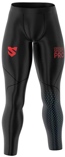 SMMASH Ospro Sport Långa Leggings för Män, Herr Kompression Löpning Leggings, Träning sporttights, funktionsunderbyxor, Gym, OCR, Andas och Lätt, Antibakteriellt Material, Tillverkad i EU (XL)