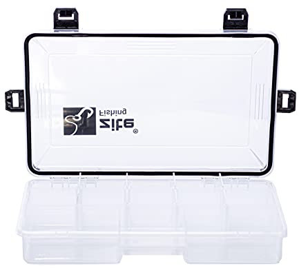 Zite Fishing Tackle-Box Wasserdicht - Kunstköder-Box Angelbox Tacklebox für Angel-Zubehör Hardbaits & Mehr (27x17x5cm)