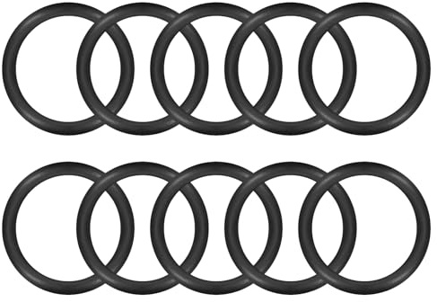 MACHSWON 50 Pcs Nitrile Rubber O-Rings 25mm OD 21mm ID 2mm Width Metric Sealing Washer Round O-Ring Gasket O Rings Seal Grommets Black