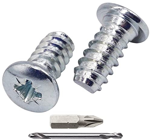 SKIR'CO (150 st) Förzinkade euroskruvar 6,0 x 13 mm, lådskruvar, pannhuvudskruvar (borr medföljer)