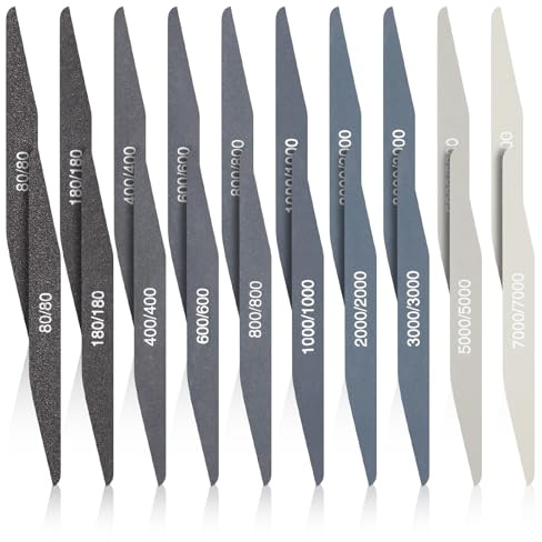Honoson 20 Pcs Sanding Sticks Model, Low Grits Rating, Double Angle Shape