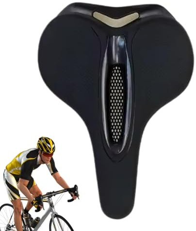 Sièges de vélo pour hommes, selle de vélo de montagne - Coussin de vélo en silicone souple avec rembourrage en éponge | Fournitures de cyclisme ergonomiques, installation simple Selles de vélo