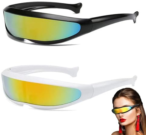 KASESSS 2 PCS Safety Glasses, Running Sunglasses Women UV400 Protection, Cycling Glasses, Running Glasses, Sports Sunglasses for Men, Cycling Sunglasses for Outdoor Motorbike Bicycle Hiking Fishing