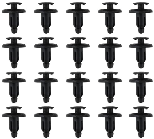 YINETTECH 20 Clip Per Carenatura In Plastica Nera Compatibile Con Honda 90683GR1003 90683MBW003 Elementi Di Fissaggio Per Pannelli Di Motociclette