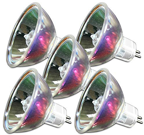 FX Lab G016ZLR Dichroic Lamp Set - 24V 250W GX5.3 Reflector Bulbs, Professional DJ Disco & Stage Lighting Replacement Lamps - Pack of 5 OEM Projector Bulbs with Bright Clear Light Output