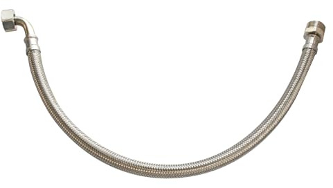 SOMATHERM FOR YOU - sanitaria flexibles codo giratorio conexión de tuerca hembra 15/21 (1/2) - tuerca girando a la derecha machos 15/21 (1/2) - Longitud 100 cm - DN10