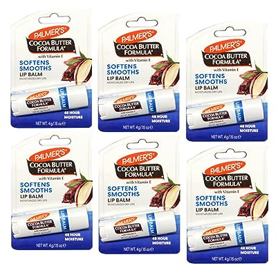 Palmer's Cocoa Butter Formula Moisturizing Lip Balm 0.15 oz (Pack of 6)