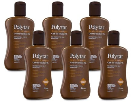 Polytar Scalp Coal Tar Shampoo 150ml - Pack of 6