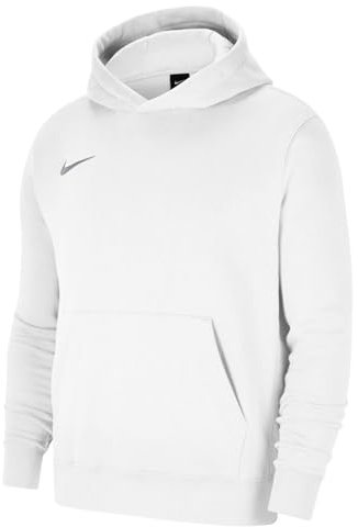 Nike Unisex Kinder Y Nk Flc Park20 Po Hoodie Hooded Sweatshirt, White/Wolf Grey, L EU