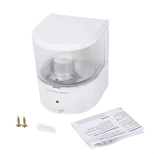 Dispensador de Jabón Automático, 600 Ml Dispensador de Jabón Eléctrico sin Contacto Dispensador de Jabón con Bomba de Jabón Montado en la Pared con Movimiento Infrarrojo para Baño, Hotel, Oficina, Hog