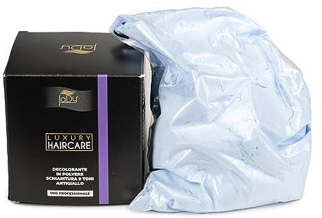 JaDy - Polvere Decolorante Capelli | Schiaritura Fino a 9 Toni | Azione Antigiallo | Made in Italy | Compatibile con Tutti i Tipi di Ossigenata, Azzurro Chiaro, 500 gr