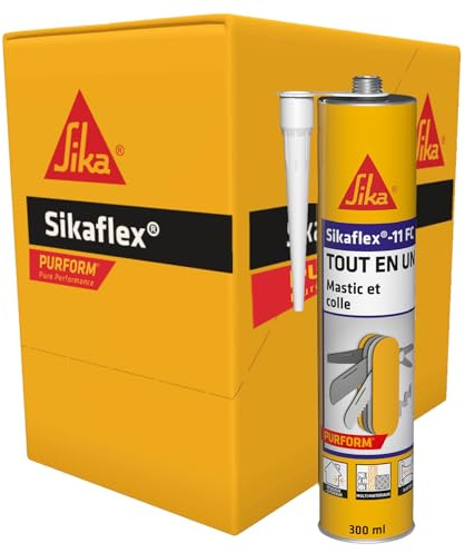 SIKA - Mastic-colle Tout en un multi-usages - Sikaflex 11 FC Purform, Blanc - Mastic, joint et collage multi-usages, Intérieur et extérieur - Carton de 12 cartouches 300ml