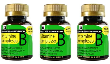 Vitamina Complesso B 1200 Compresse 1 al Giorno | non di origine animale | Gruppo B Completo ad Alto Dosaggio | Stanchezza Affaticamento | Sistema Immunitario | Energia | Senza Glutine e Lattosio