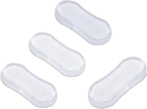 4Pcs Transparent Toilet Seat Bumper Set, Silicone Strong Adhesive Toilet Seats Lid Bumpers, Toilet Seat Buffers, Toilet Lid Rubber Pads for, Home, Hotel and Hospital Toilets