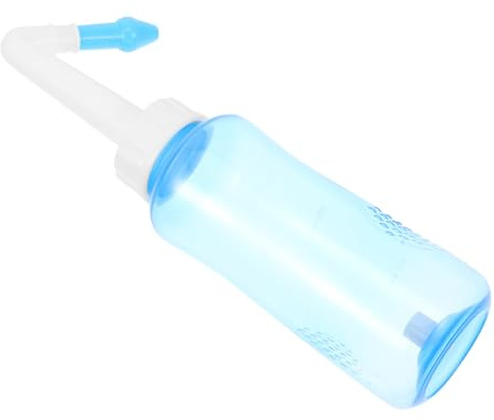 ULDIGI Bärbar Nässköljningsflaska med Justerbar Flödesventil Lätt och Kompakt Nasal Irrigator för Daglig Näsrengöring och Lindring Nästäppa Hos Vuxna och Pojke Flicka