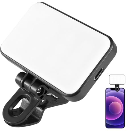 doyandader Lumière Selfie | Lampe À Clip Rechargeable pour Maquillage | LED Lumière De Remplissage Selfie,pour Photographie Enregistrement Vidéo Maquillage Vlog Voyage Studio Maison