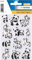HERMA 6021 Aufkleber Panda Zebra klein groß, 12 Stück, 3D Tiere Sticker mit Pandabär Motiv, Kinder Etiketten für Fotoalbum Tagebuch Poesiealbum Scrapbooking Geburtstag Dekoration Briefe DIY Basteln