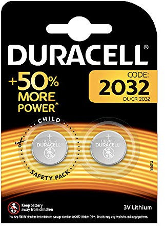 DURACELL BATTERIA BOTTONE DL/CR/BR 2032 3V CONFEZIONE 2PZ